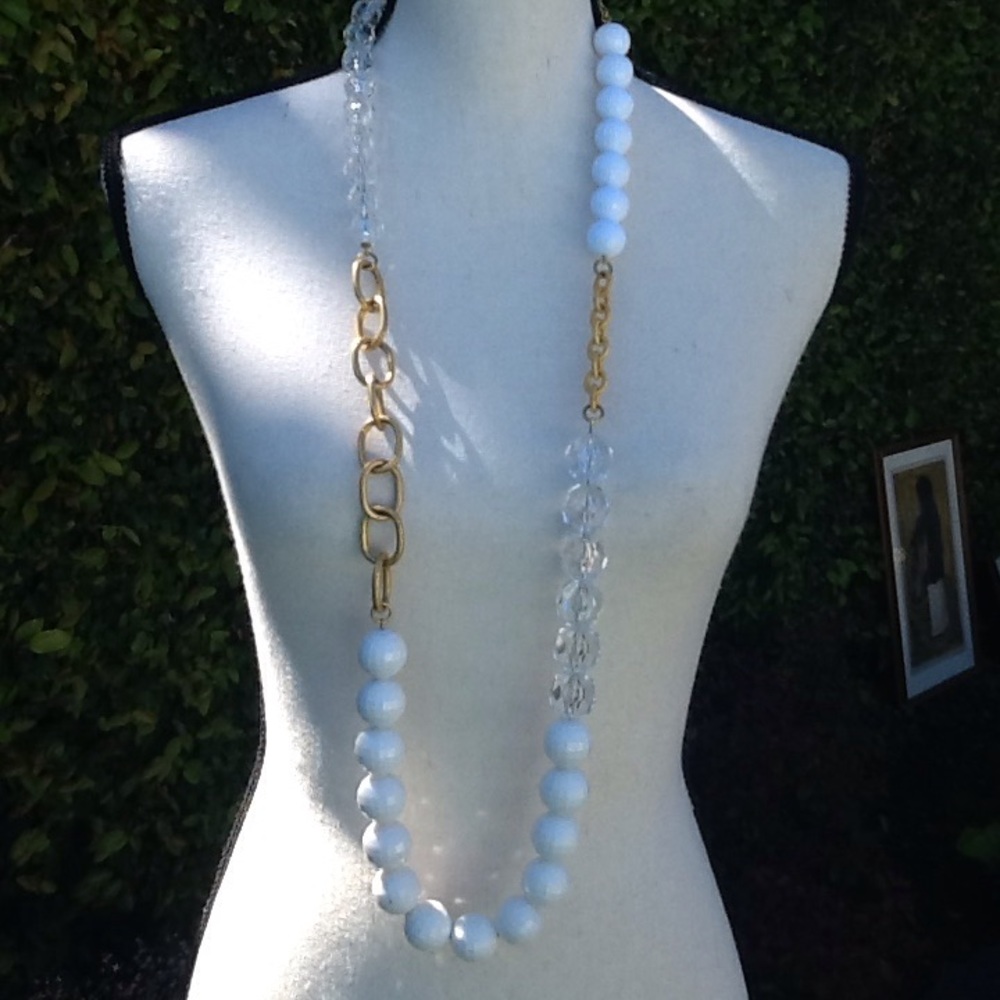 Gerard Yosca White and Gold Necklace